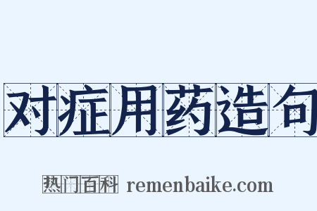 对症用药造句是什么意思的图片